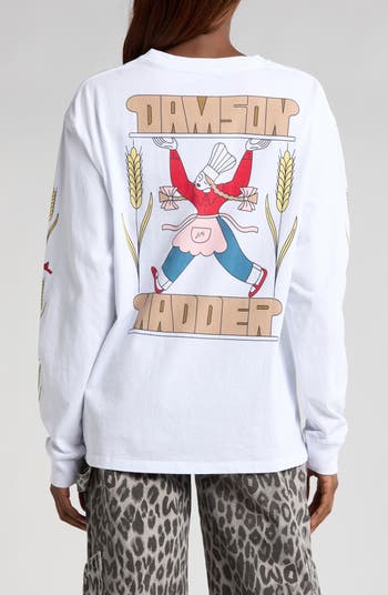Fresh Bread Long Sleeve Organic Cotton Graphic T-Shirt