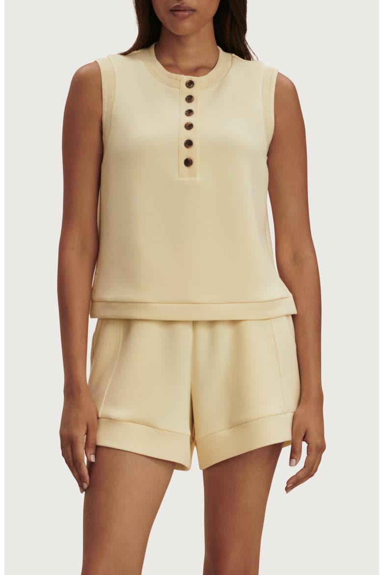 Marla Button Placket Tank, Main, color, ANISE FLOWER