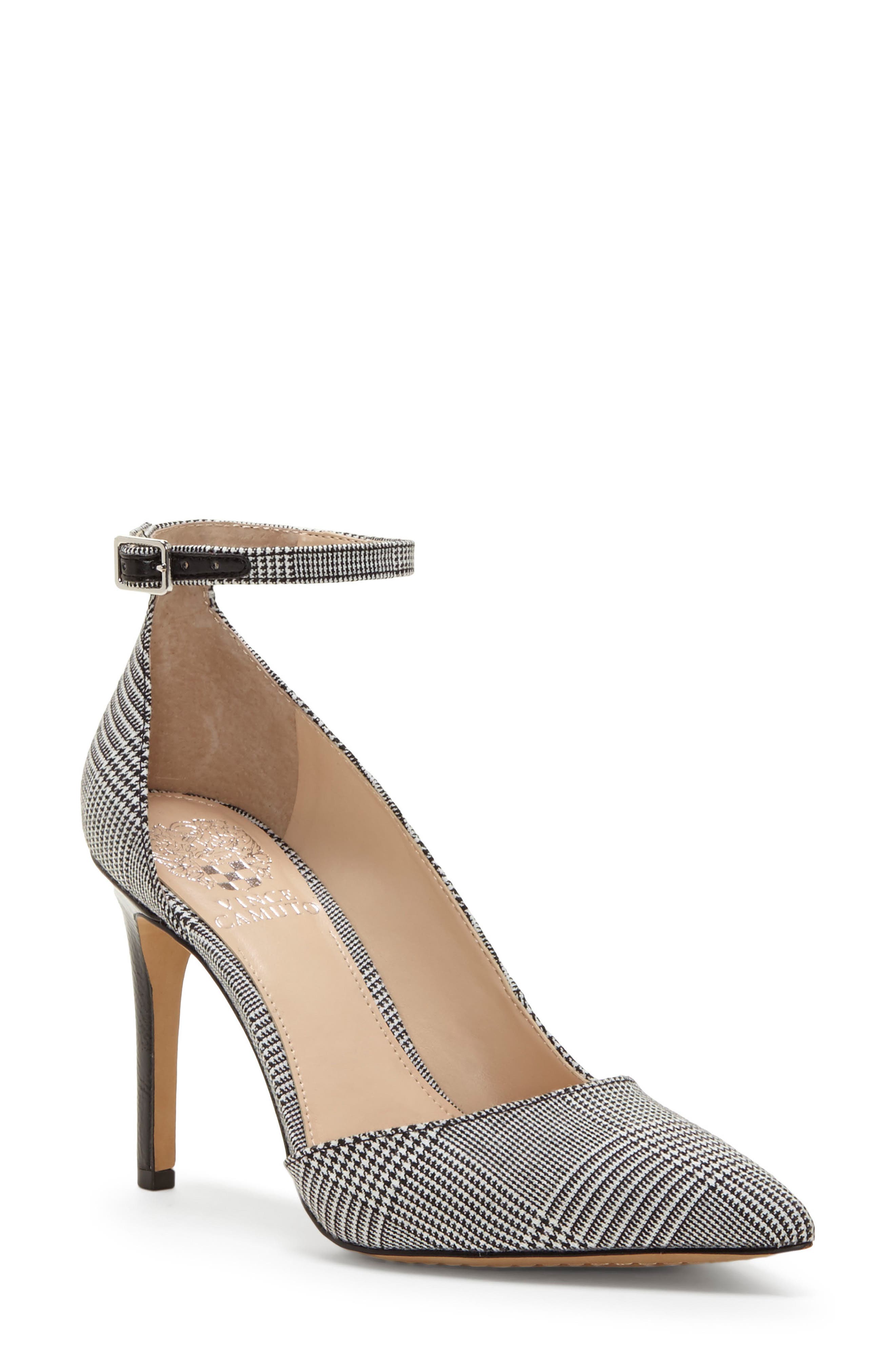 Marbella Pump, Main, color, BLACK/ WHITE LEATHER