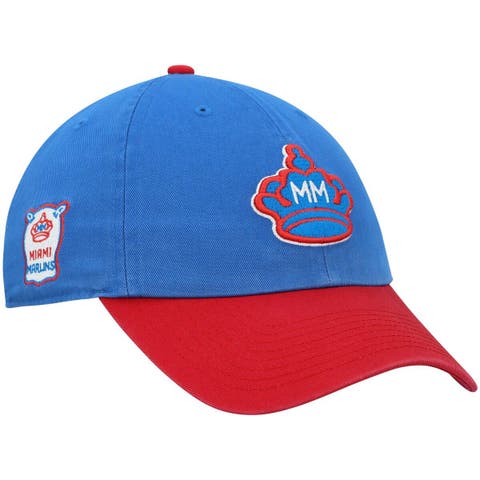 Men's '47 Blue Miami Marlins City Connect Clean Up Adjustable Hat