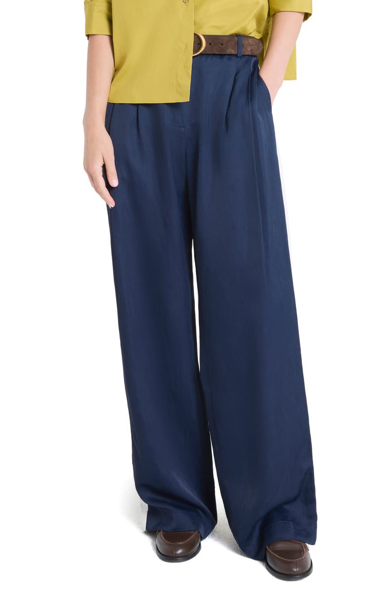 TWP Sulli Side Stripe Pants, Main, color, Midnight / Bone