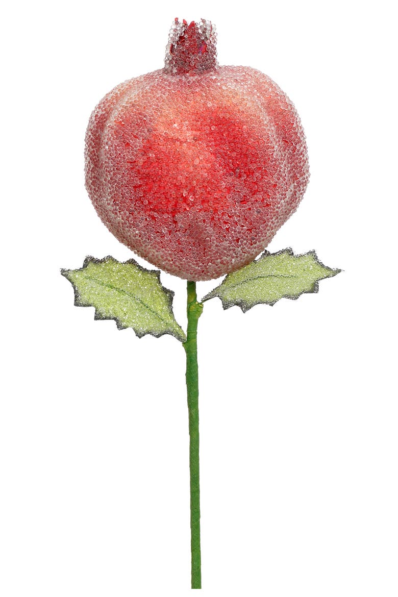 Christmas Pomegranate Pick , Box of 6, Main, color, Red