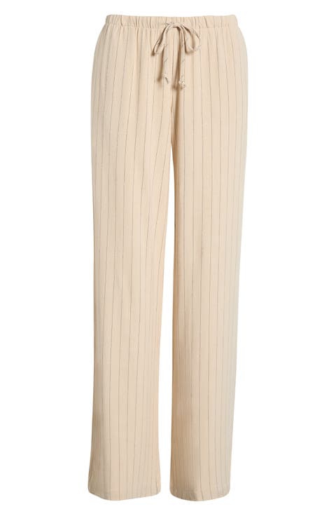 Alisa Linen Blend Wide Leg Pants