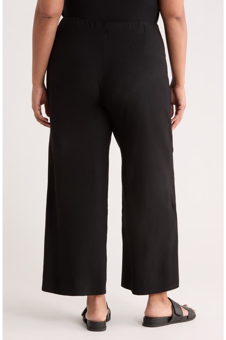 Ankle Wide Leg Pants, Alternate, color, BLACK