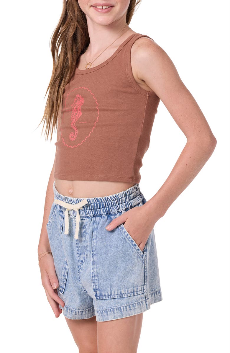 O'Neill Kids' Tristan Cotton Graphic Tank, Alternate, color, Carob Brown