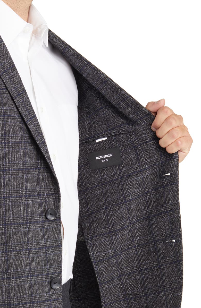 Nordstrom Plaid Wool Blend Sport Coat, Alternate, color,
