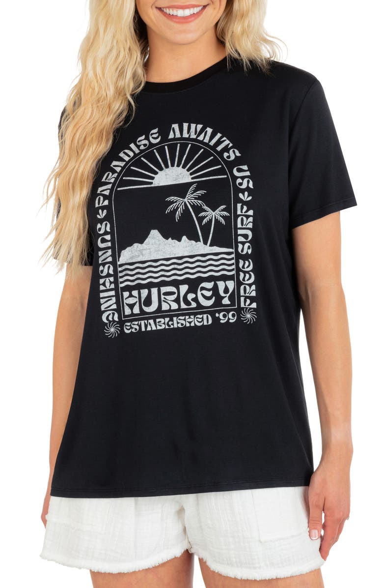 Hurley Paradise Graphic Tee, Main, color, 