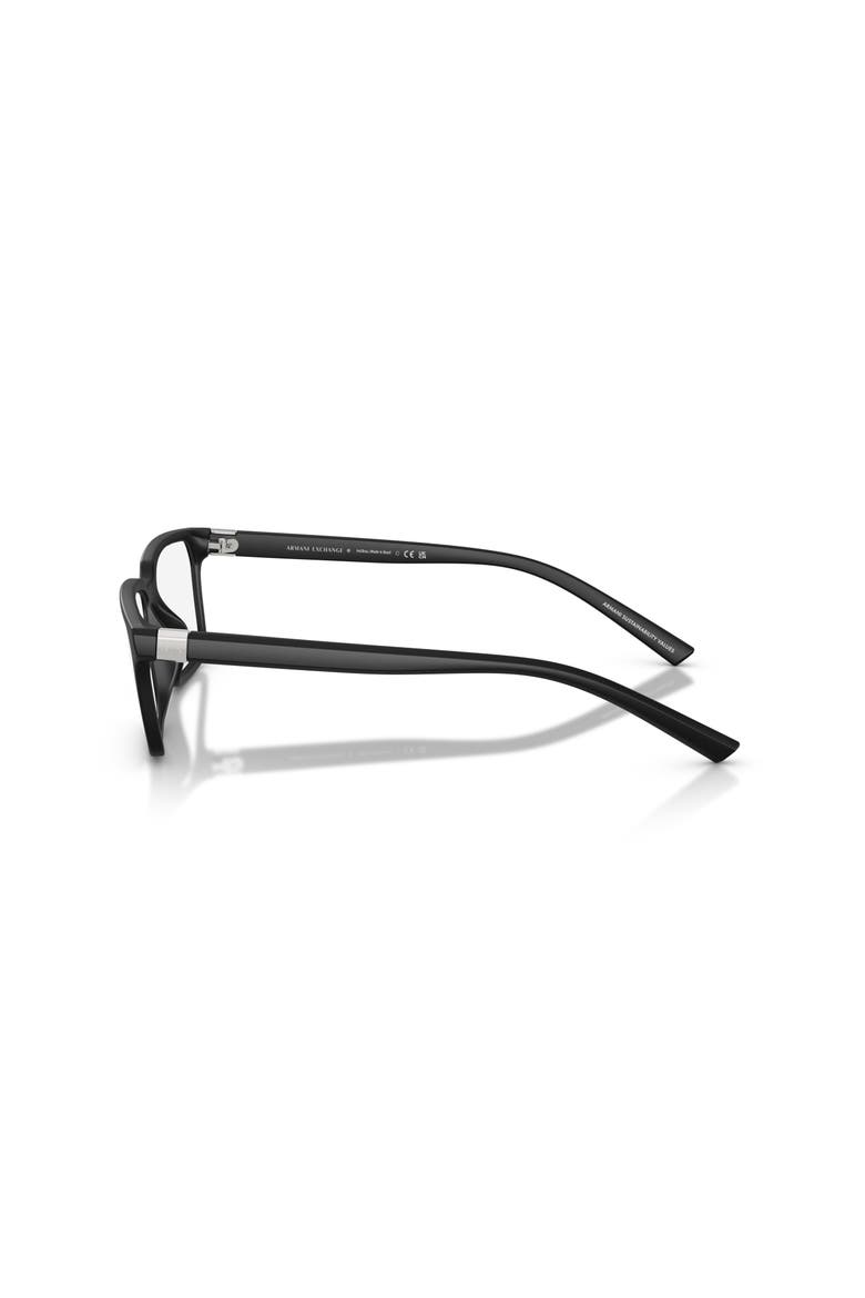54mm Square optical glasses, Alternate, color, Black