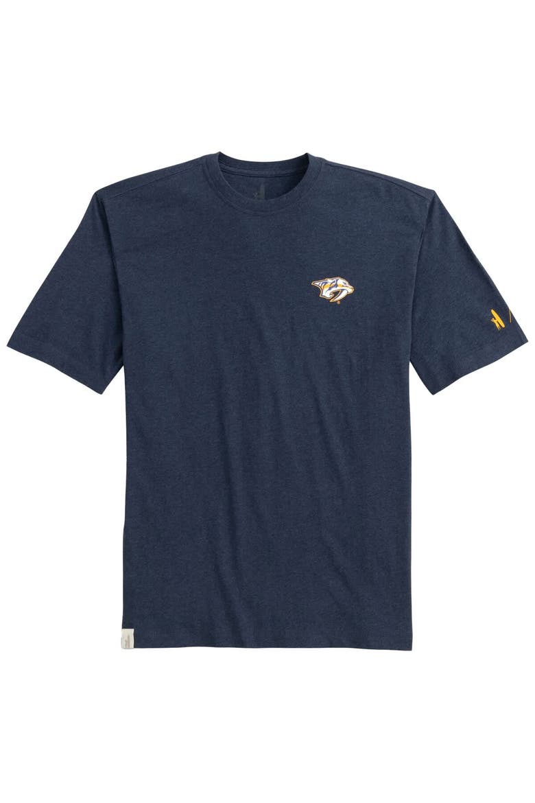Men's johnnie-O Navy Nashville Predators Heathered Spencer T-Shirt, Alternate, color, Navy