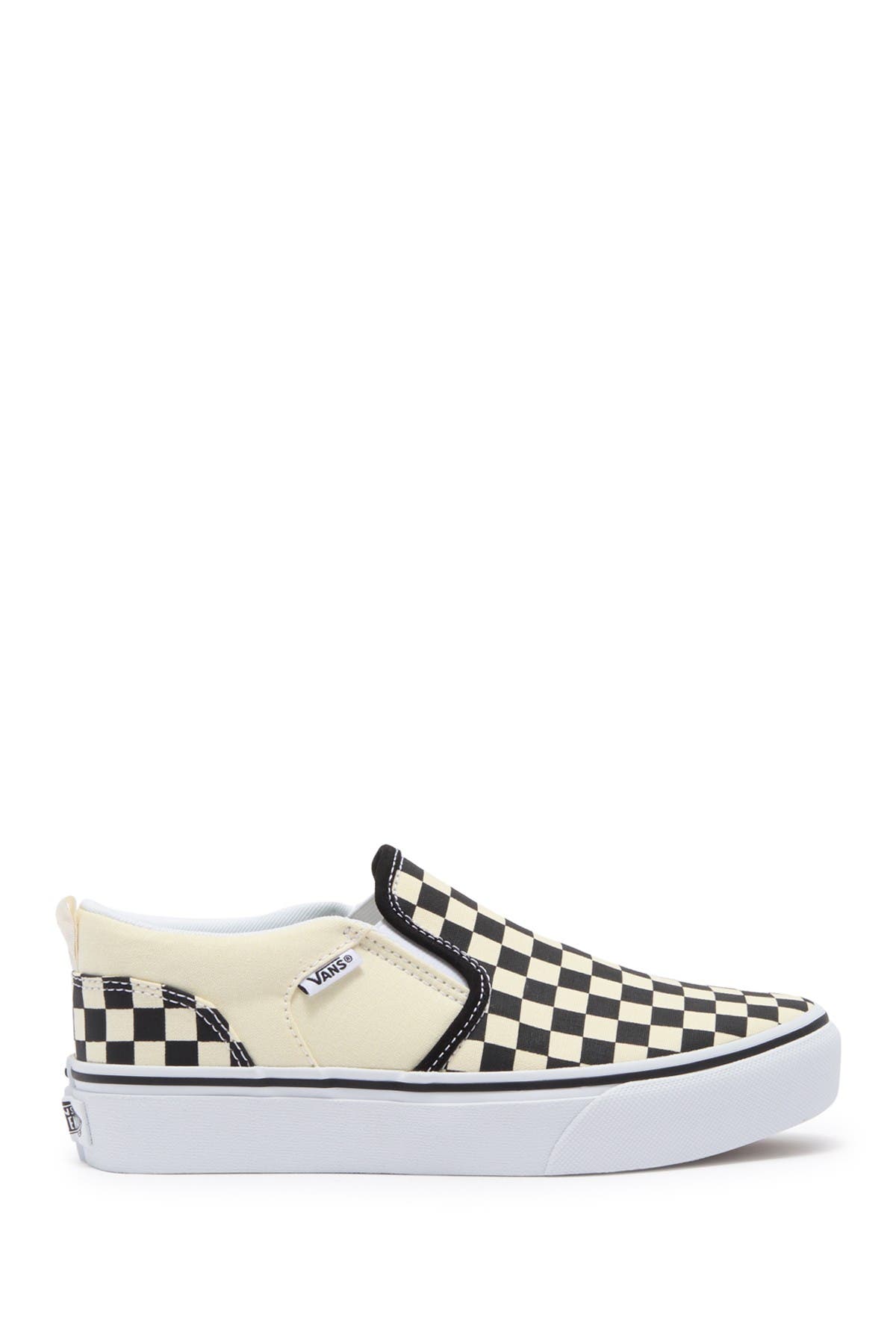 Vans My Asher Checkerboard Platform Slip On Sneakers, Alternate, color, 