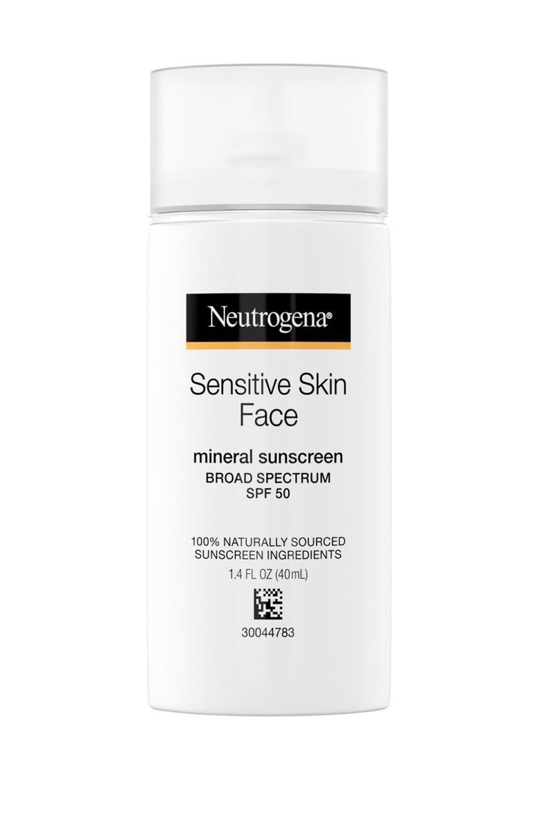 NEUTROGENA Sensitive Skin Face SPF 50 Liquid Sunscreen, Alternate, color,
