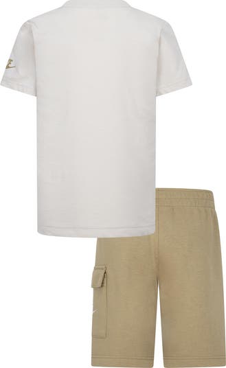 Kids' Swoosh Tee & Cargo Shorts 2-Piece Set
