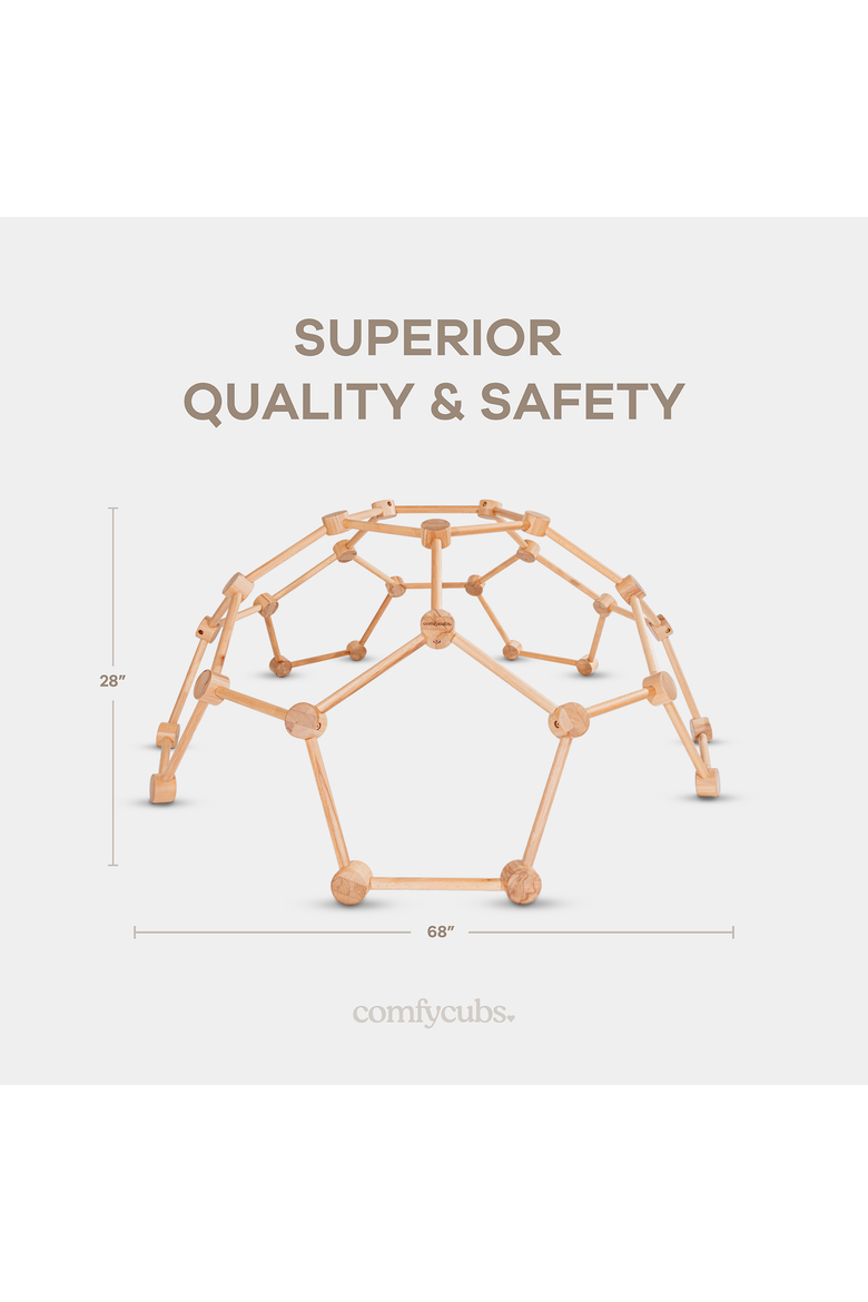 Wooden Climber for Kids, Alternate, color, Natural Wood