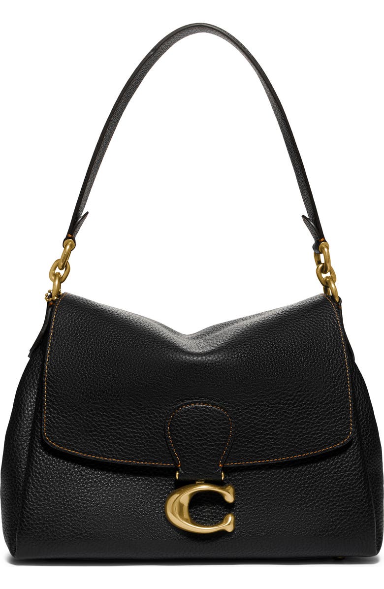 COACH May Pebble Leather Shoulder Bag, Main, color,
