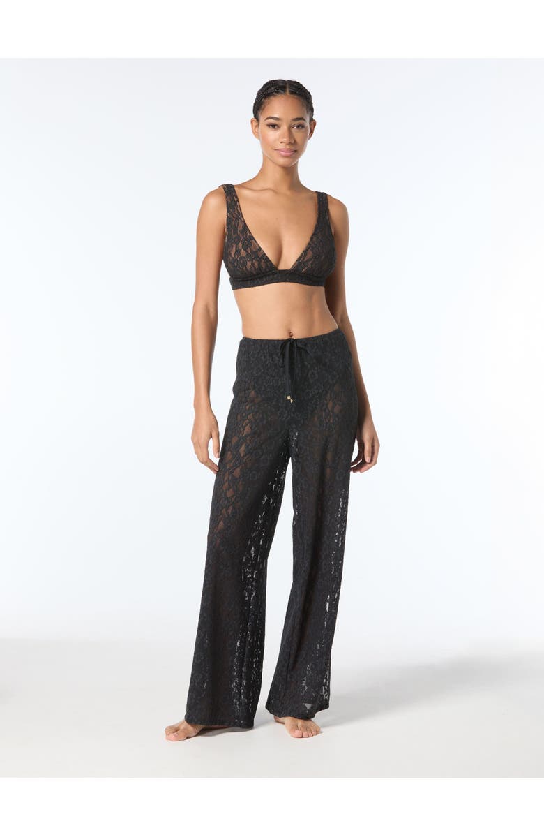 MICHAEL Michael Kors Lace Cover Up Pants, Main, color, Black