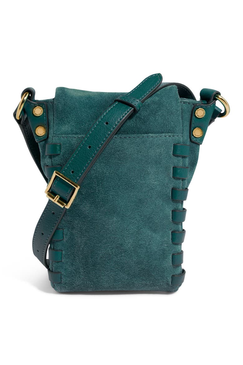 Zen Suede Phone Crossbody Bag, Alternate, color, TRANSFORM TEAL SUEDE