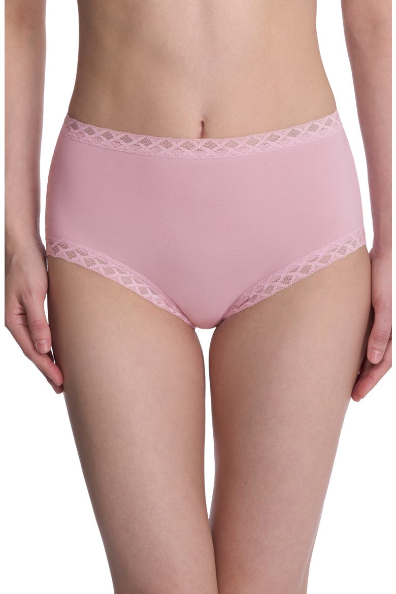 Bliss Stretch Cotton Full Briefs, Main, color, PINK VELVT