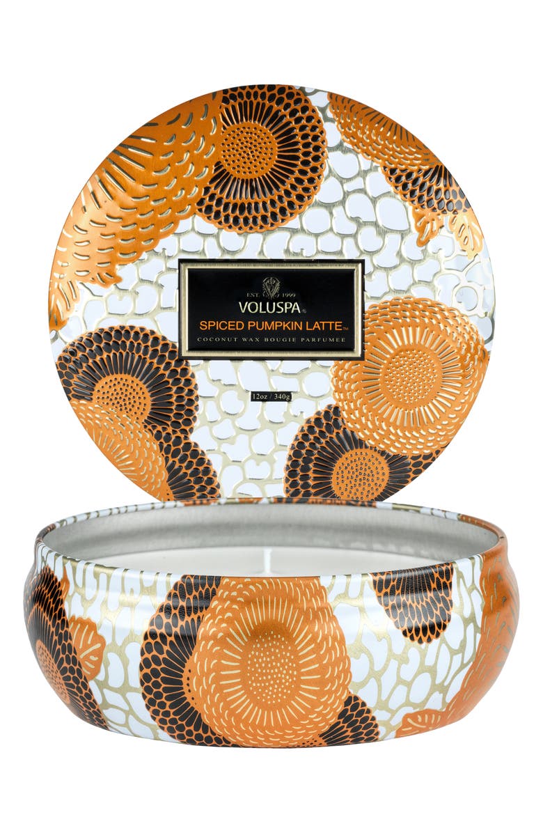 Spiced Pumpkin Latte 3-Wick Tin Candle