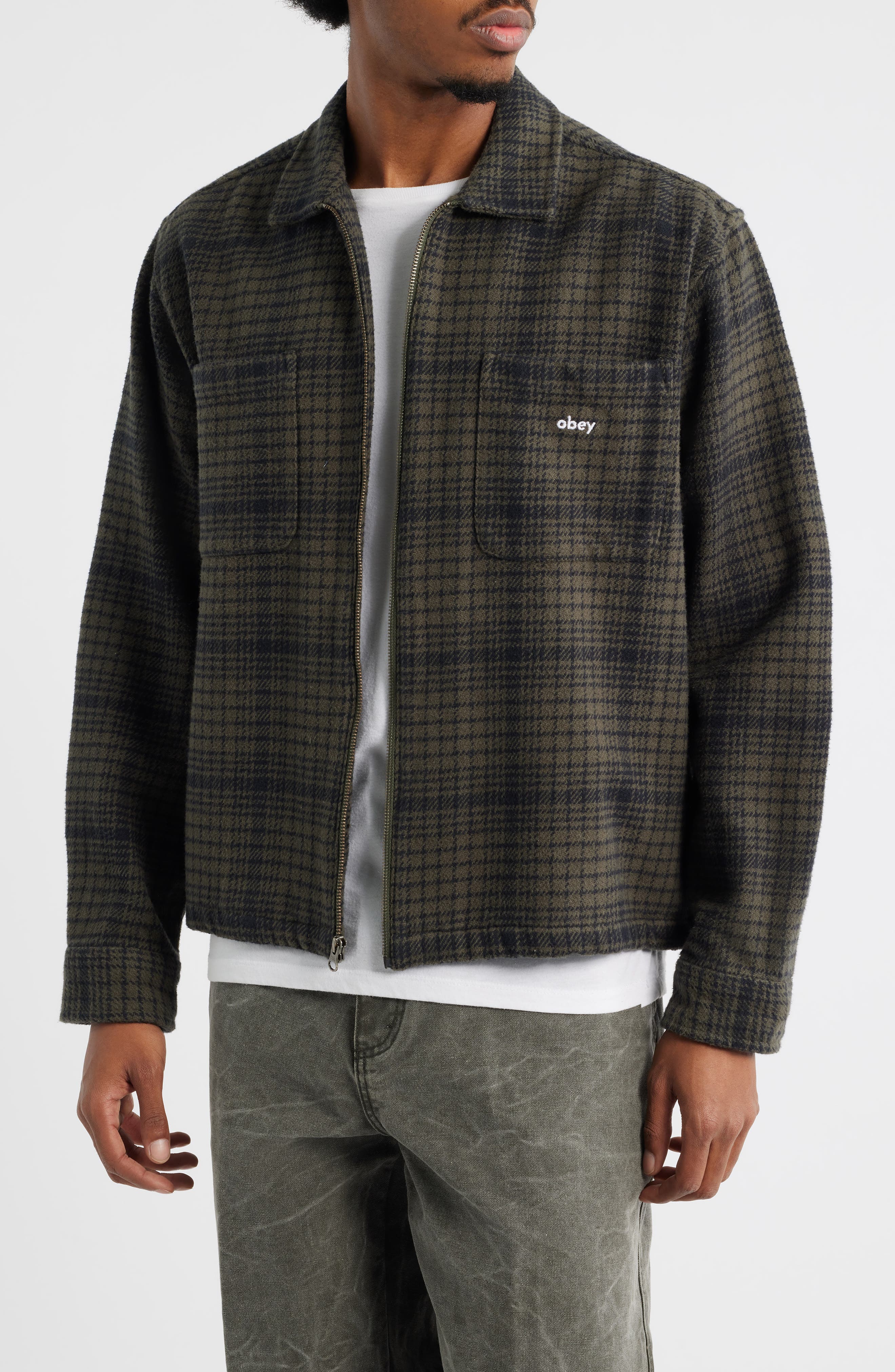 Parker Cotton Zip-Up Shirt Jacket - image 3