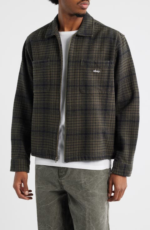 Parker Cotton Zip-Up Shirt Jacket