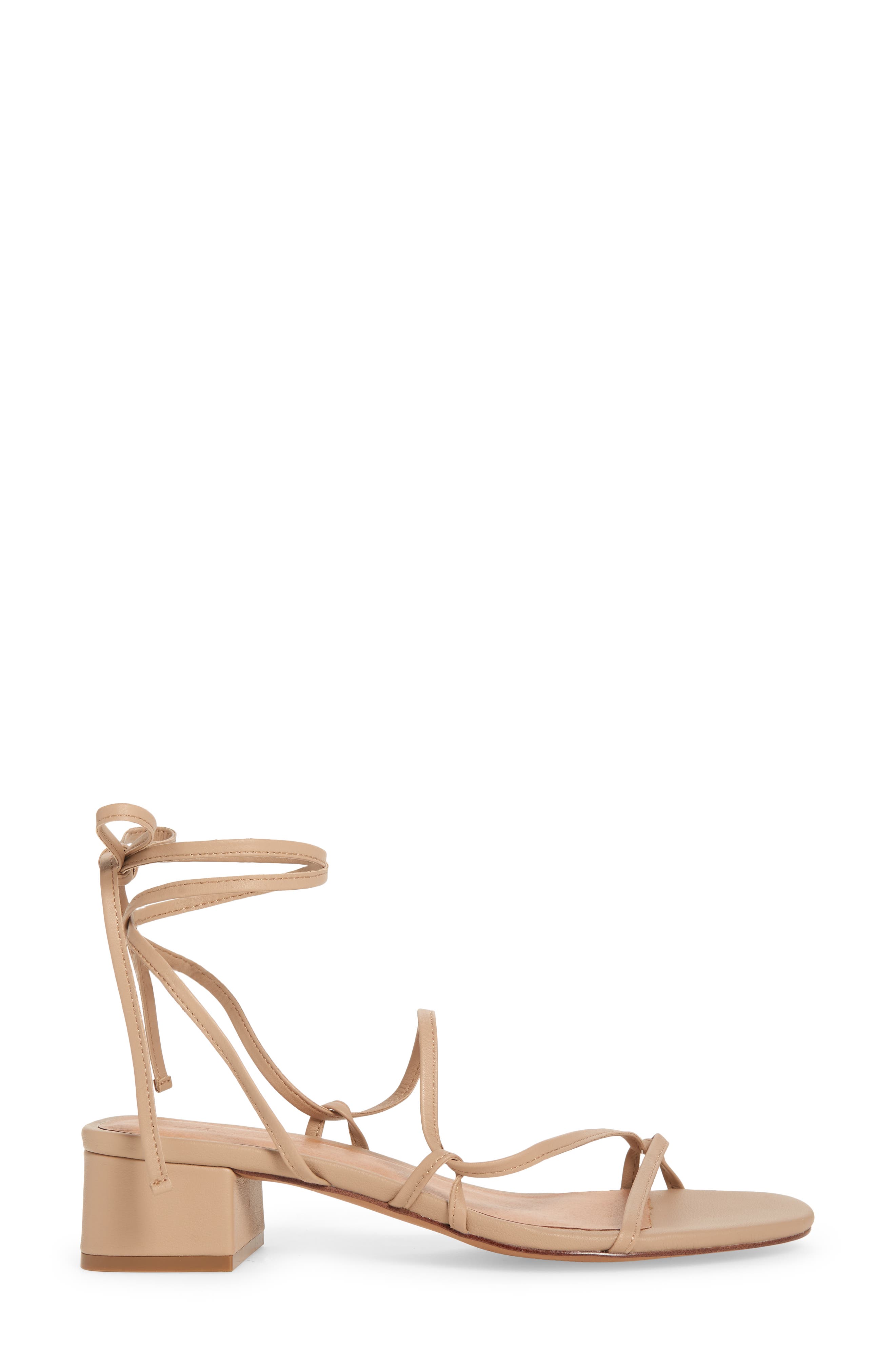 Madewell The Brigitte Lace-Up Sandal, Alternate, color, 