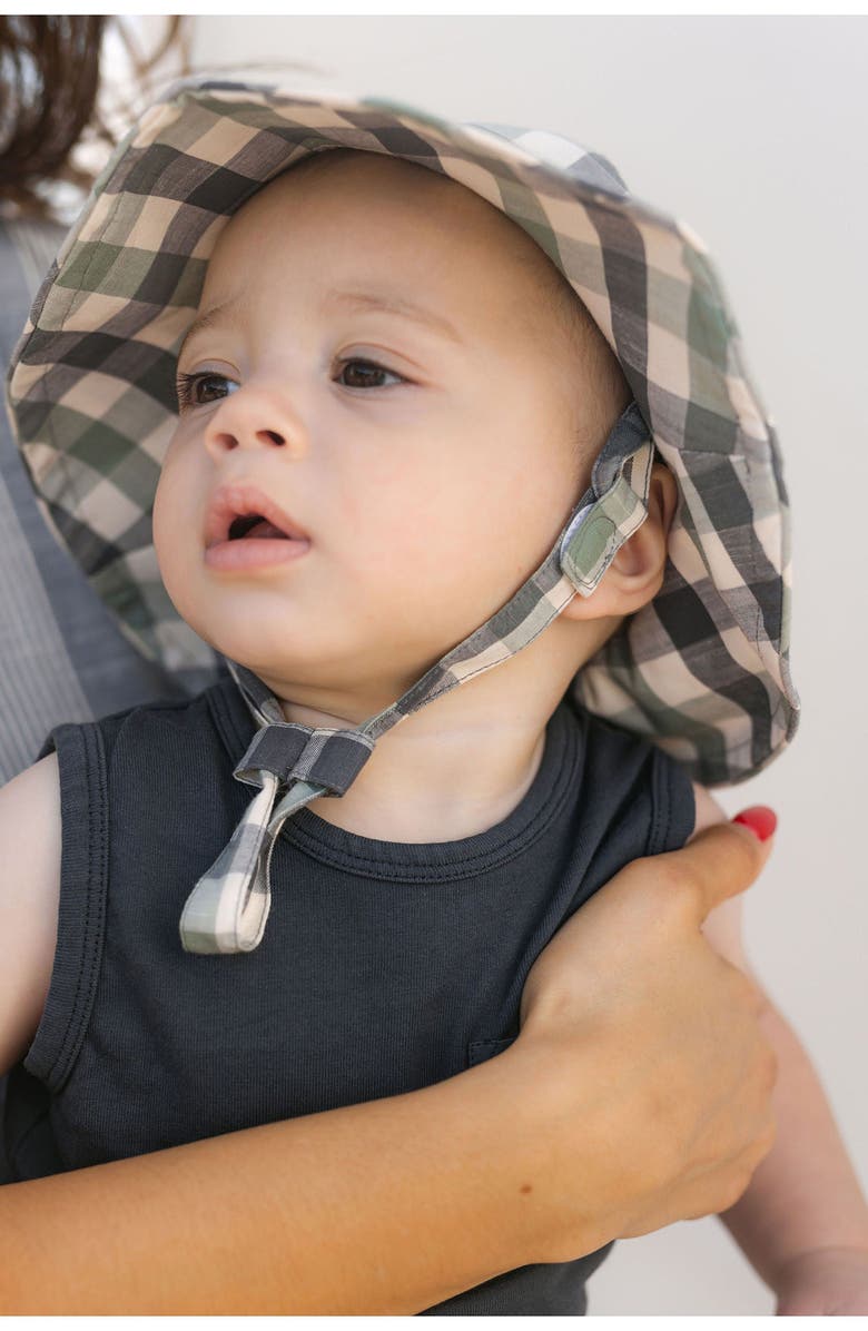 Pehr Checkmate Organic Cotton Bucket Hat, Alternate, color, 