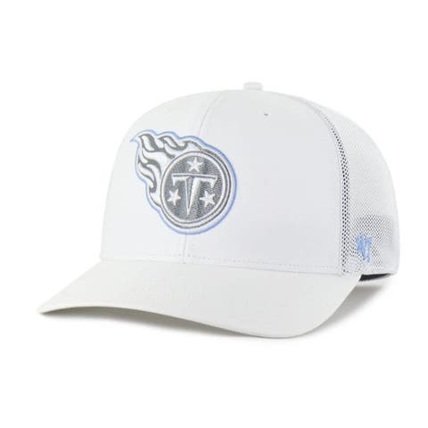 Men's '47 White Tennessee Titans Snowball Trophy Stretch Fit Hat