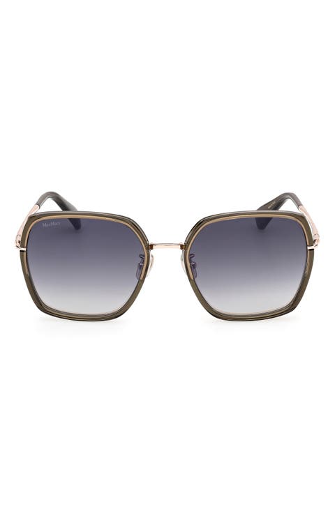 57mm Square Sunglasses