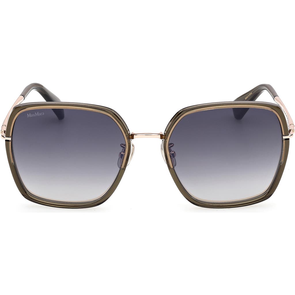 Max Mara 57mm Square Sunglasses In Multi