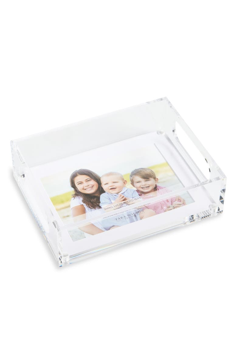 Tara Wilson Designs Small Photo Tray, Main, color, Clear