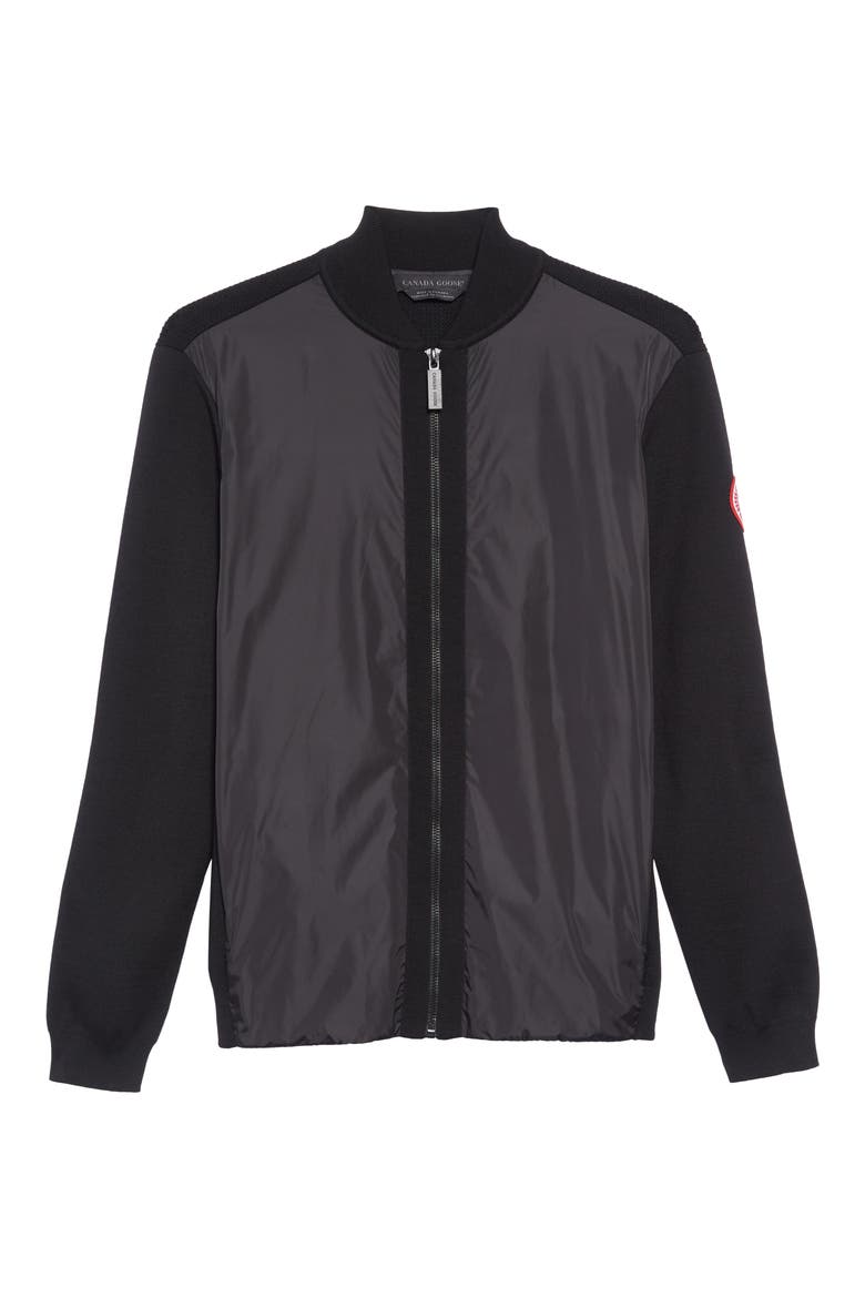 Windbridge Regular Fit Sweater Jacket, Alternate, color, BLACK