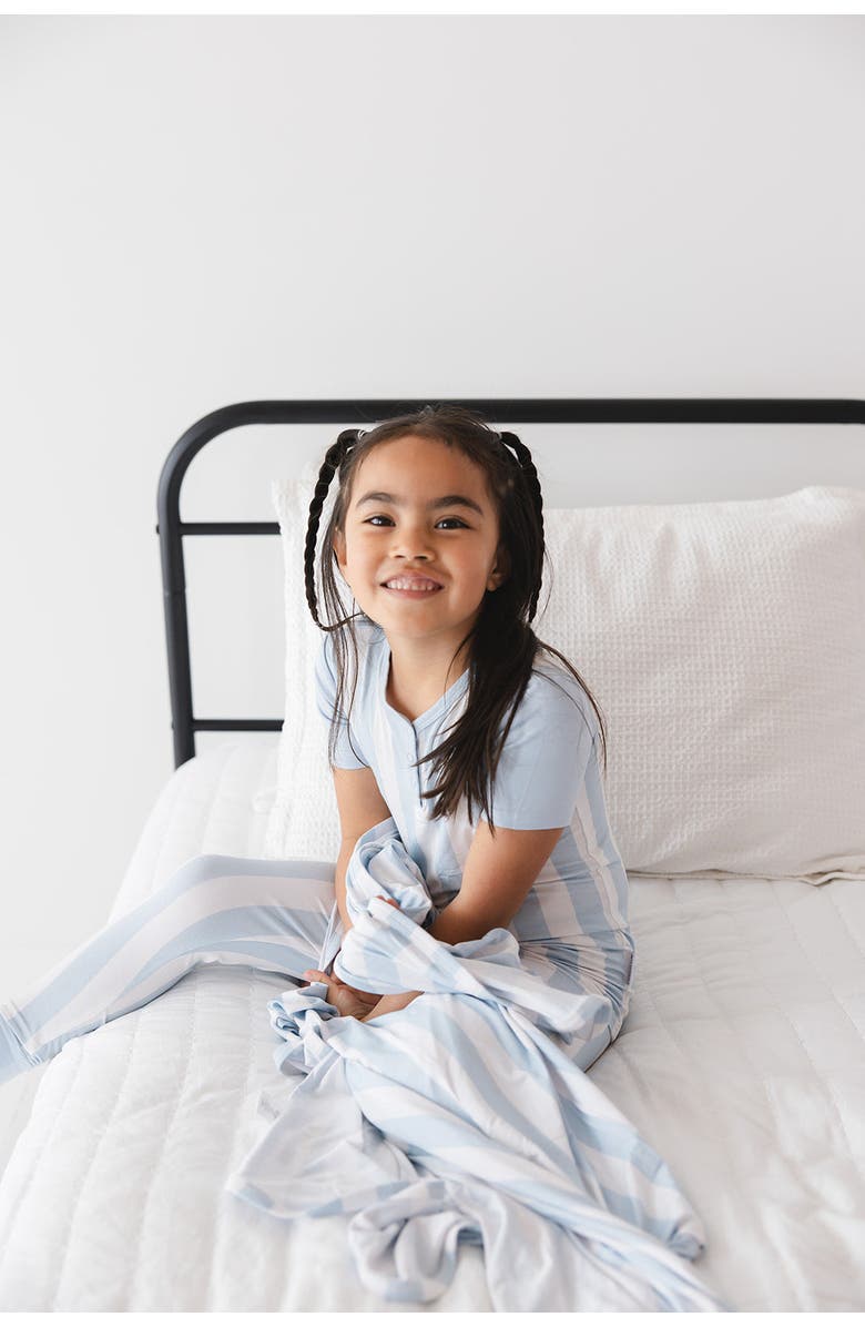 Charlie Lou Baby<sup>®</sup> Little Kid's Cotton Candy Stripes Pajama Set, Alternate, color, Blue