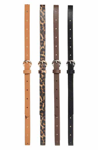 4-for-1 Assorted Faux Leather Belts
