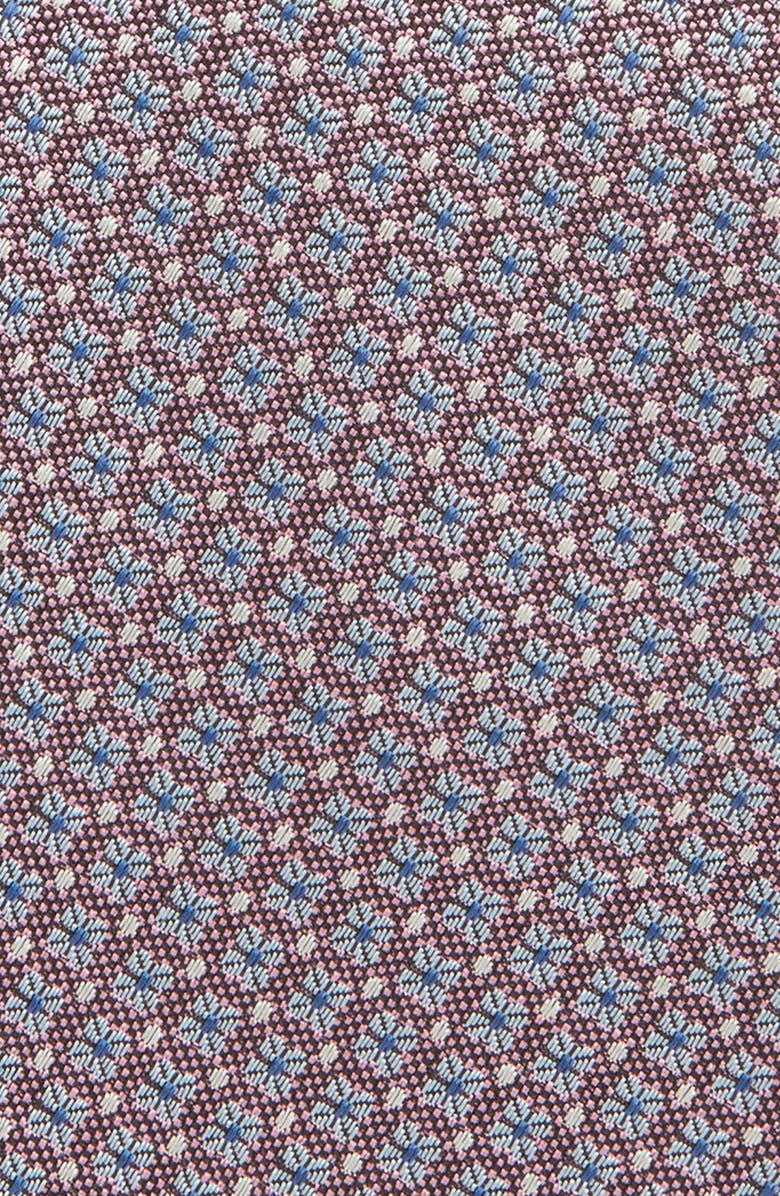 Canali Pink Floral Medallion Silk Jacquard Tie, Alternate, color, Pink