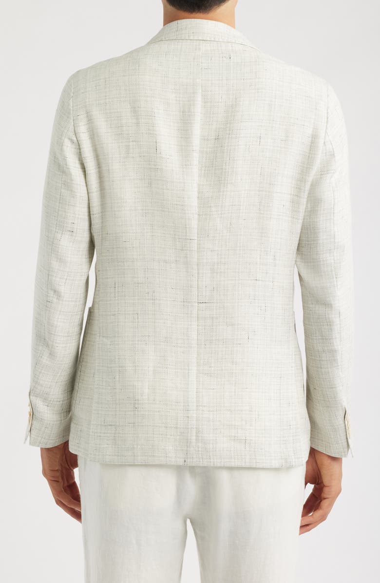 BOSS Hanry Linen & Virgin Wool Jacket, Alternate, color, Open Grey