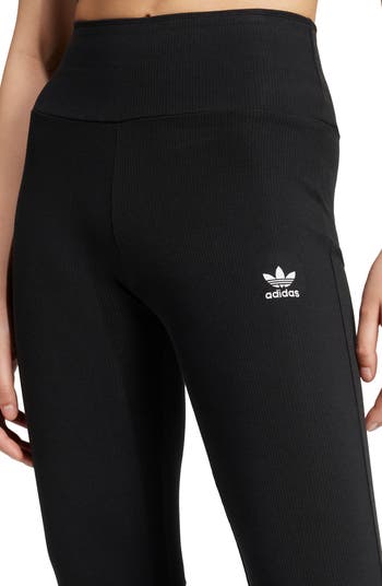【adidas】Originals Trefoil Essentials flared leggings adidas Trefoil Essentials Rib Flare Leggings | Nordstrom