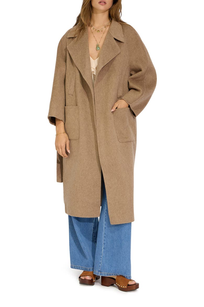 Big Girl Wool Blend Coat, Main, color, OAT