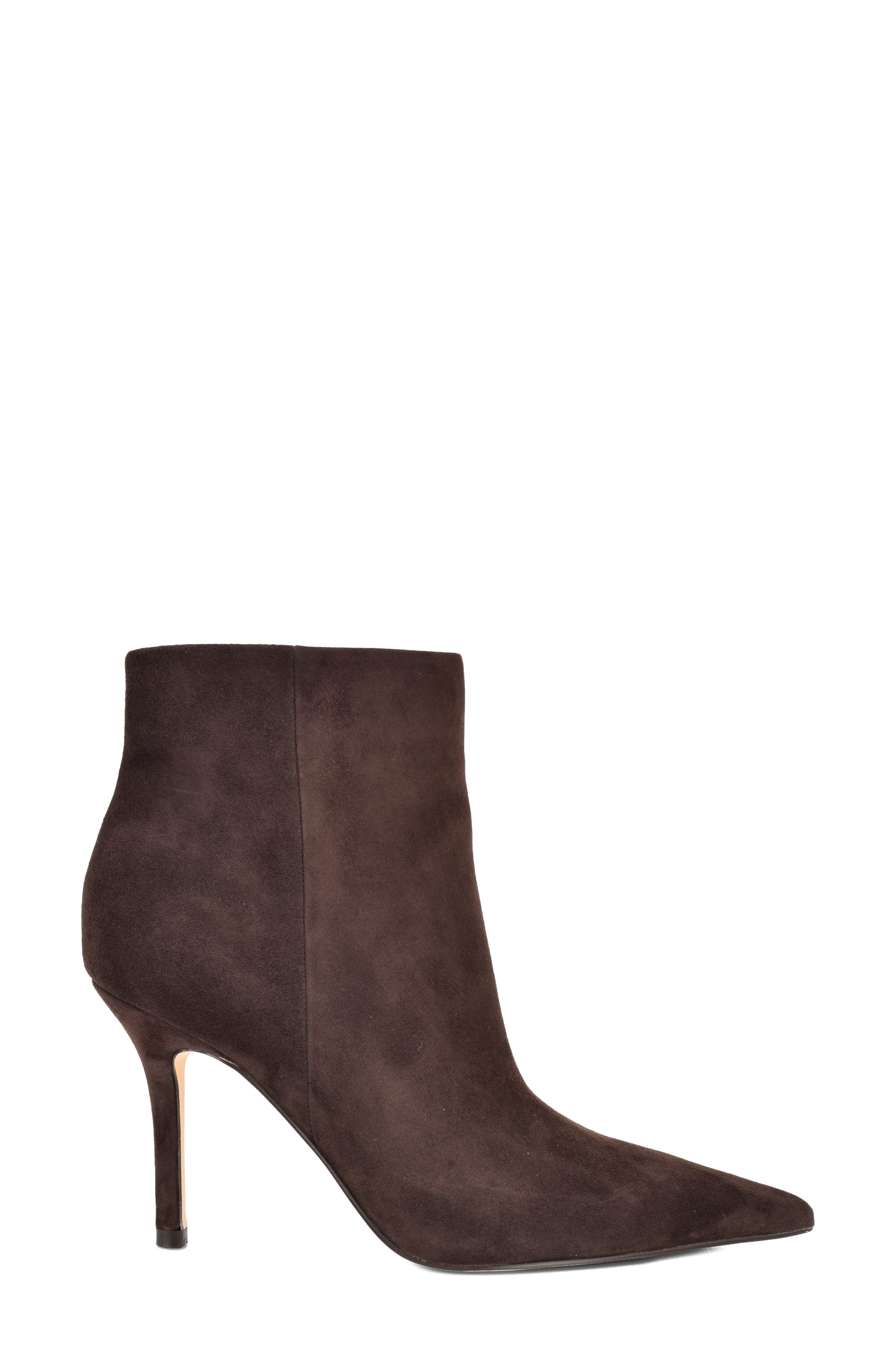 Galz Pointed Toe Bootie, Alternate, color, DARK BROWN