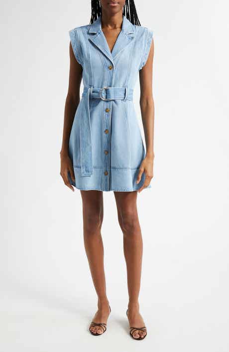 Derek Lam 10 Crosby Lya Belted Denim Dress