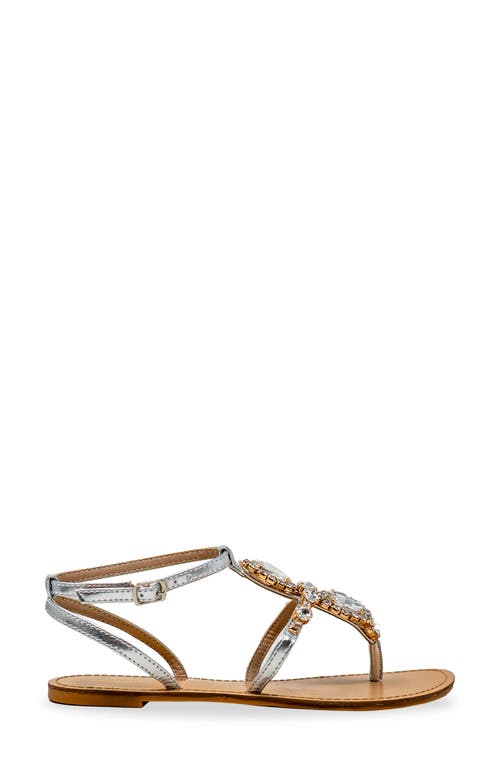 CHASE & CHLOE CHASE AND CHLOE EMBELLISHED ANKLE SANDAL 