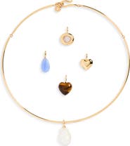 BaubleBar Lizzie Removable Charm Collar Necklace Set