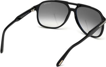 Raoul 62mm Gradient Oversize Navigator Sunglasses