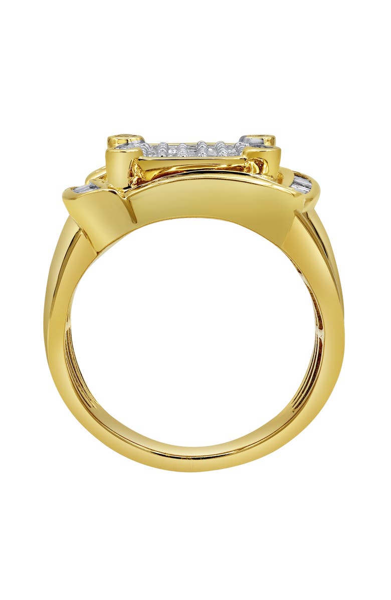 LuvMyJewelry Ice Hurricane 14K Yellow Gold Diamond Men Statement Ring - 1.25ct., Alternate, color, 14K Yellow Gold
