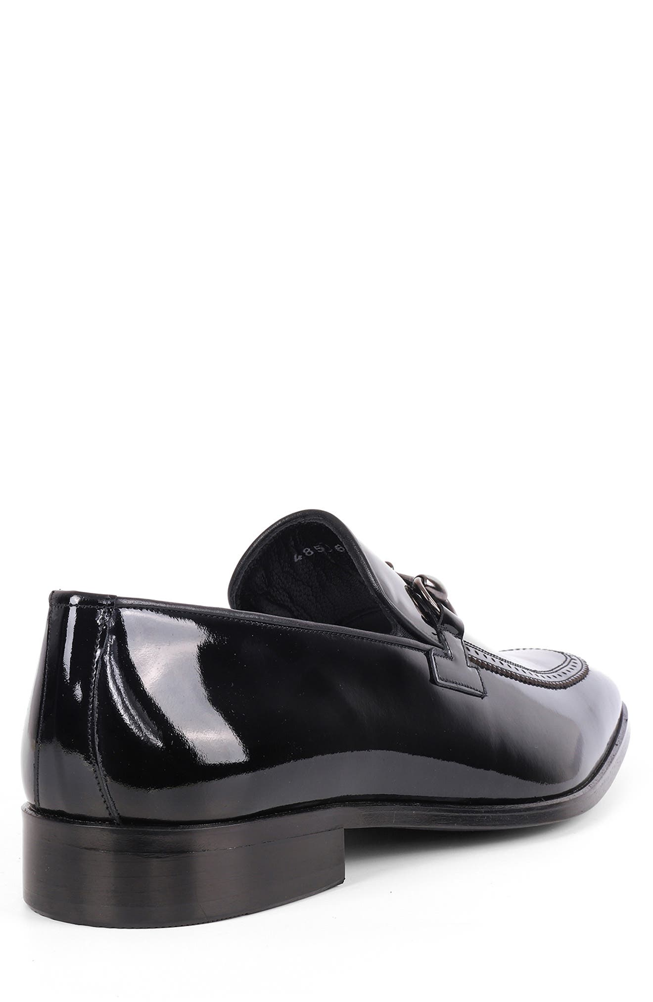 VELLAPAIS Edroy Apron Toe Bit Loafer, Alternate, color, Black