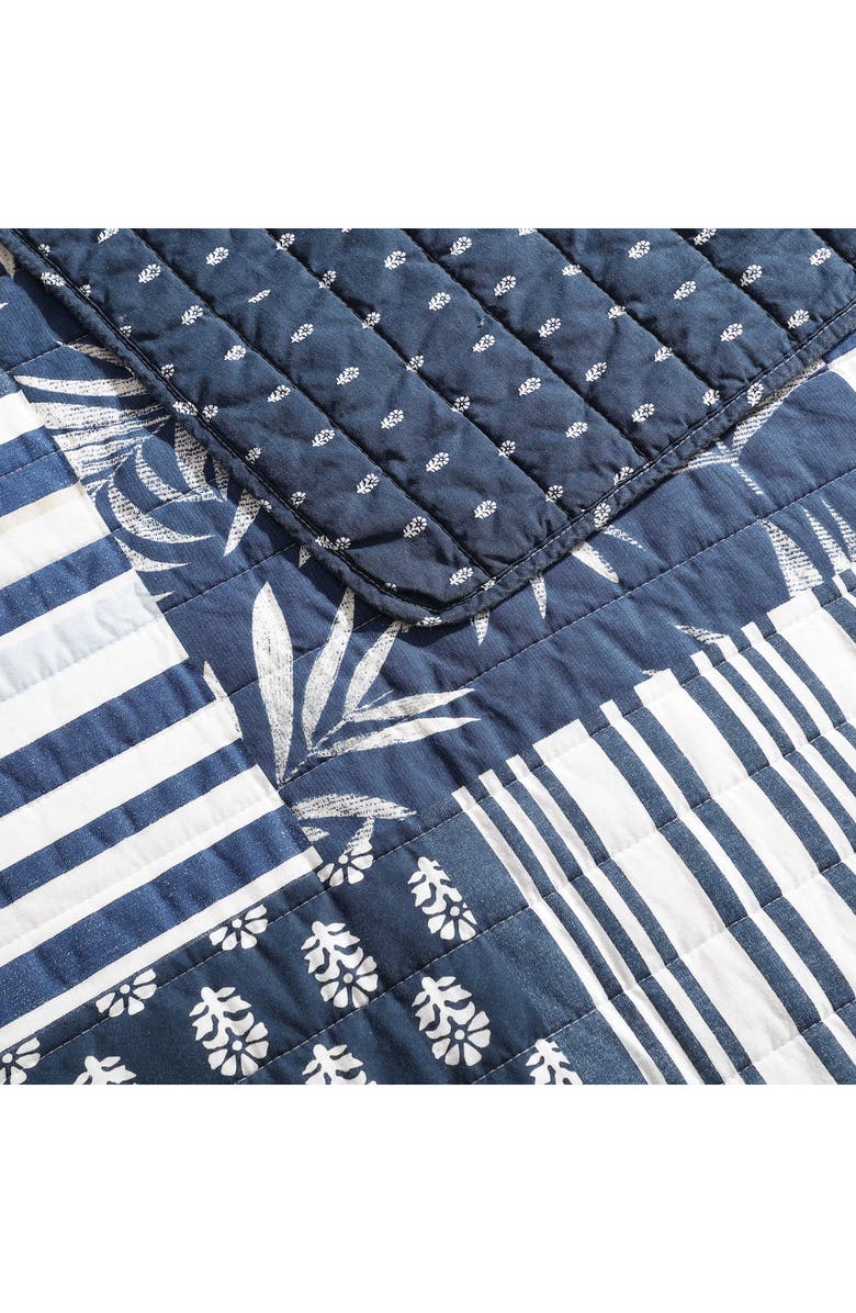 Nautica Avalon Patchwork Twin Quilt Set, Alternate, color, Navy