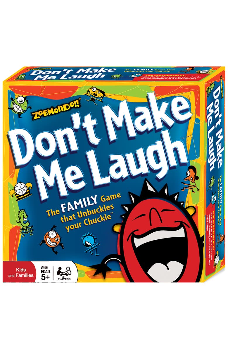 Zobmondo!! Don't Make Me Laugh! Silly Charades Party Game, Main, color, Multicolored