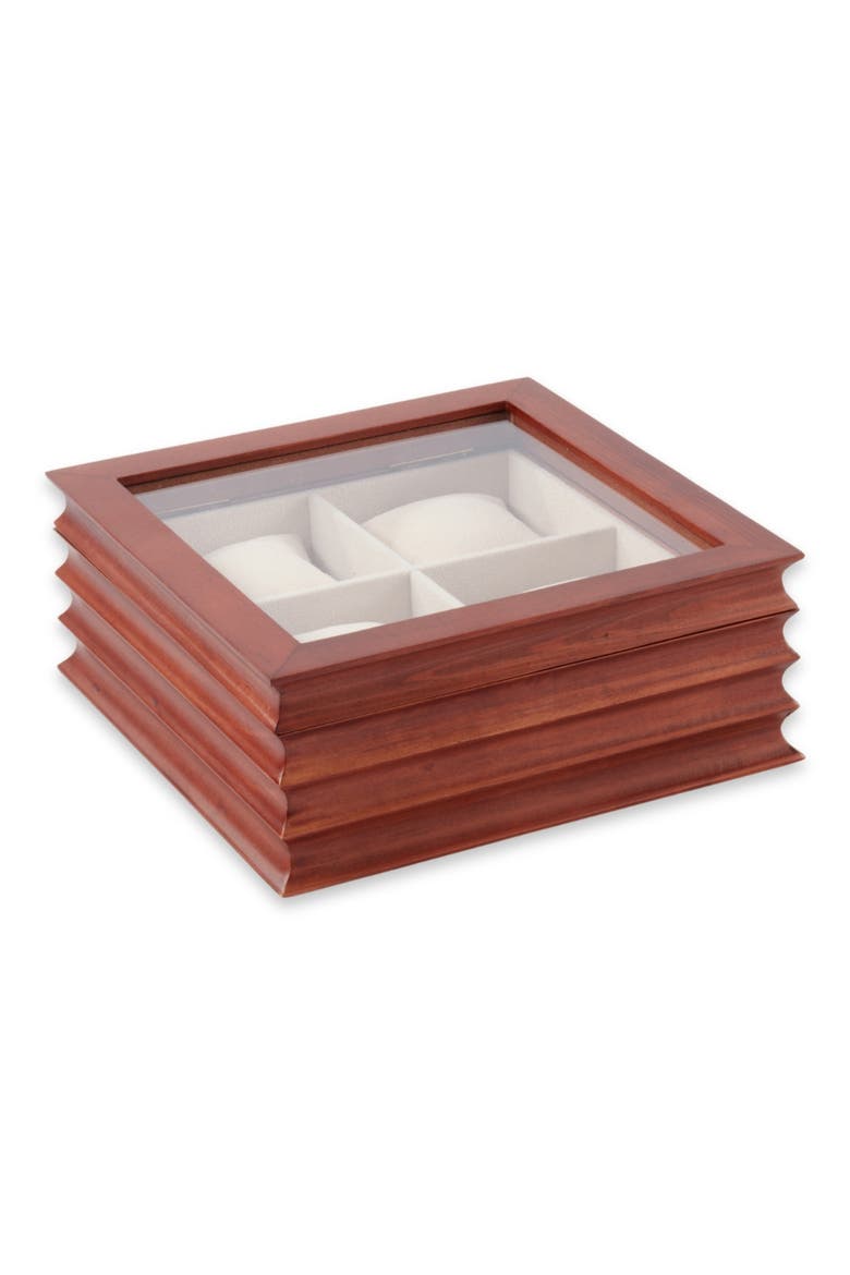 Bash Wooden Watch Case, Main, color, BROWN