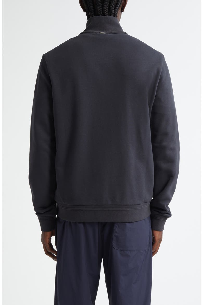 Cotton Knit & Quilted Down Jacket, Alternate, color, BLUE NAVY