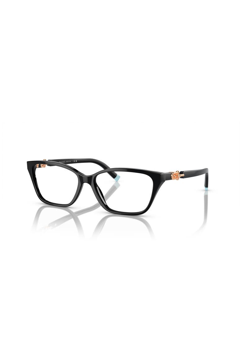 53mm Rectangle optical glasses, Main, color, Black