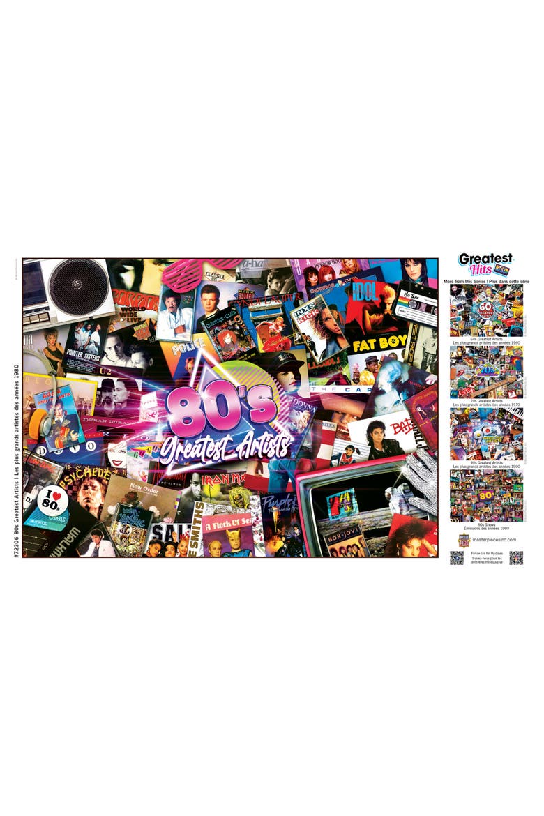 80's Artists 1000 Piece Jigsaw Puzzle, Alternate, color, Multicolor